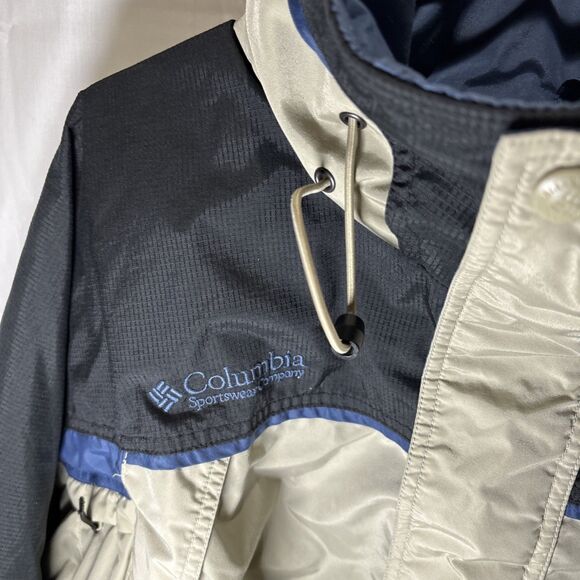 Columbia Fire Ridge Ski Parka Shell Black & Tan Jacket SIZE XL Winter Sports - Picture 13 of 16